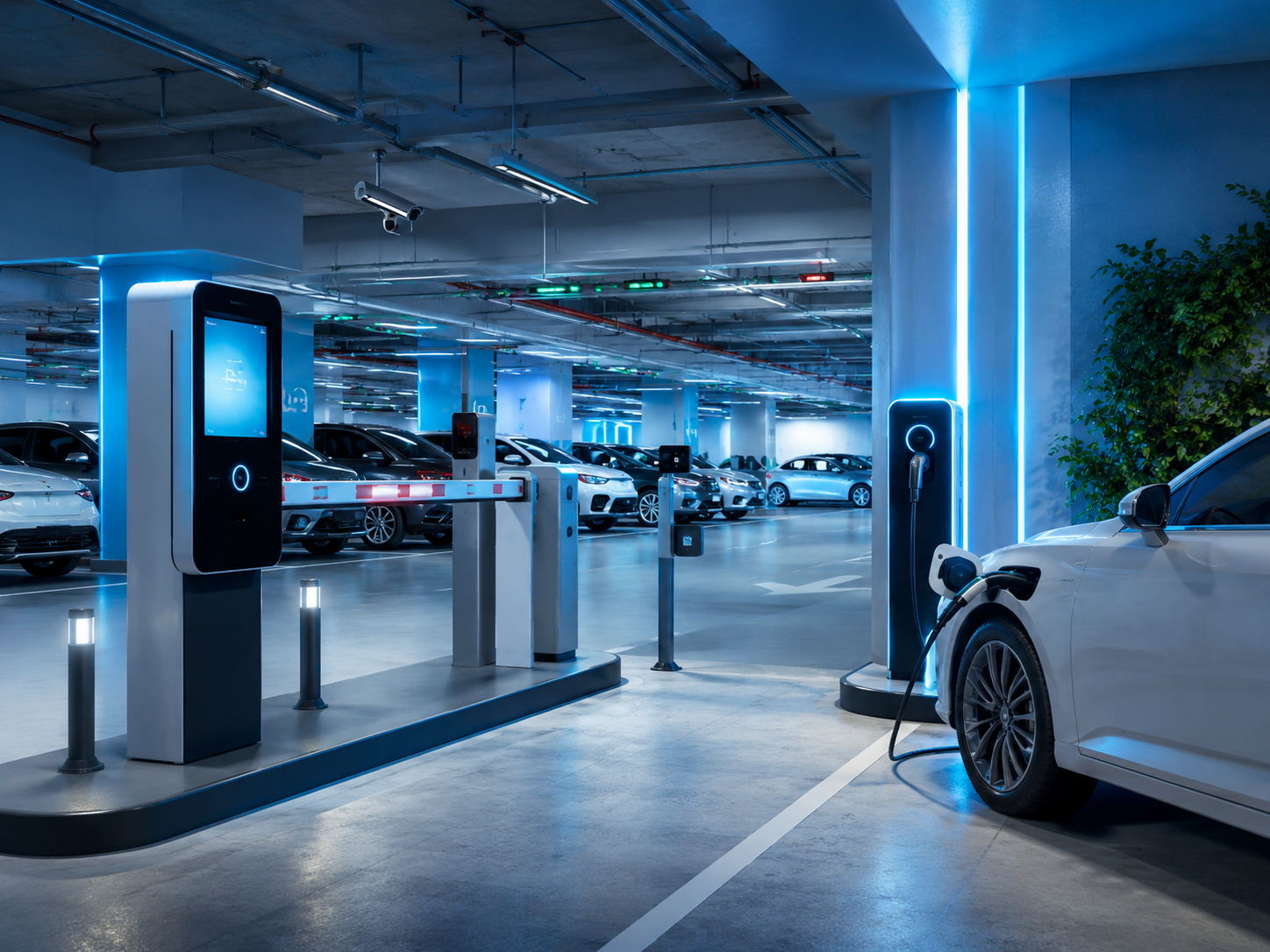 Car park access system and electric vehicle charging bay